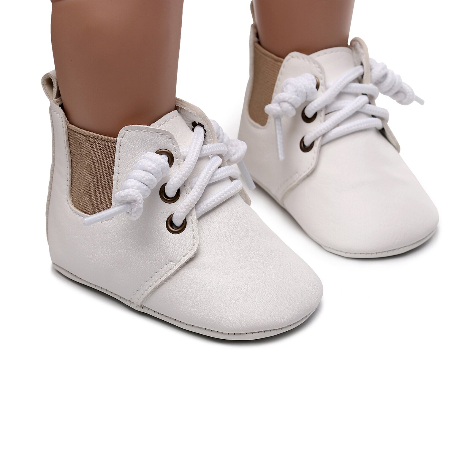 Baby & freundlicher kleidung Kleinkinder Weichen Sohlen Schuhe, Leder Socken, gehen Anti-Unterhose Geburtstag Winter Spitze-hoch retro Sneaker