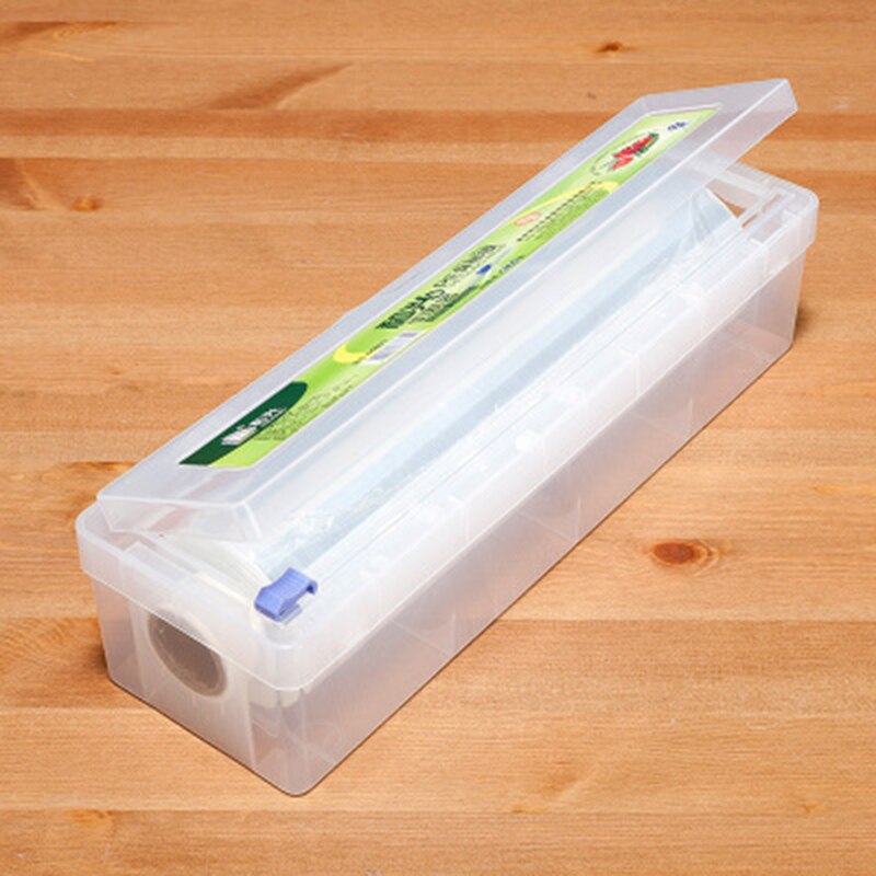 Food plastic wrap with cutter box PE plastic wrap large roll (Variety)