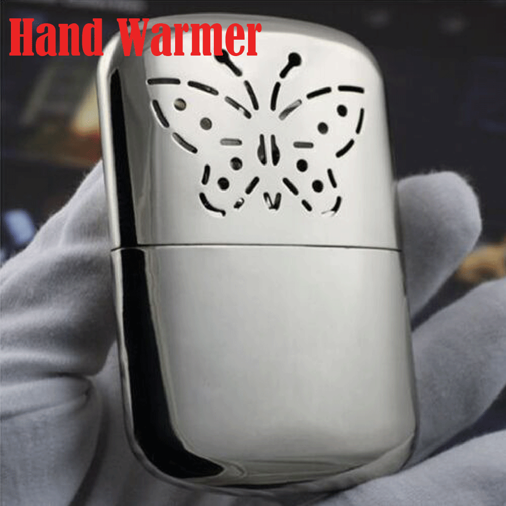 Portable Pocket Hand Warmer Zinc Alloy Portable Pocket Liquid Fuel Hand Warmer Indoor Outdoor Handy Heater