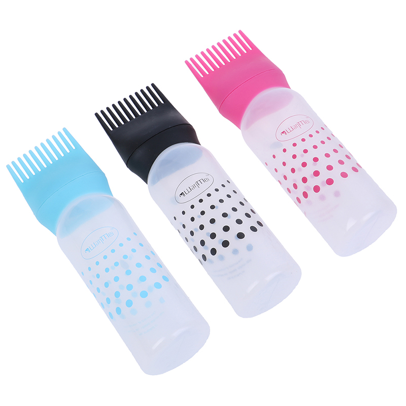 Bouteille de teinture pour cheveux en plastique avec brosse graduée applicateur de shampooing Kit de distribution Salon de coloration des cheveux teinture outils de coiffure