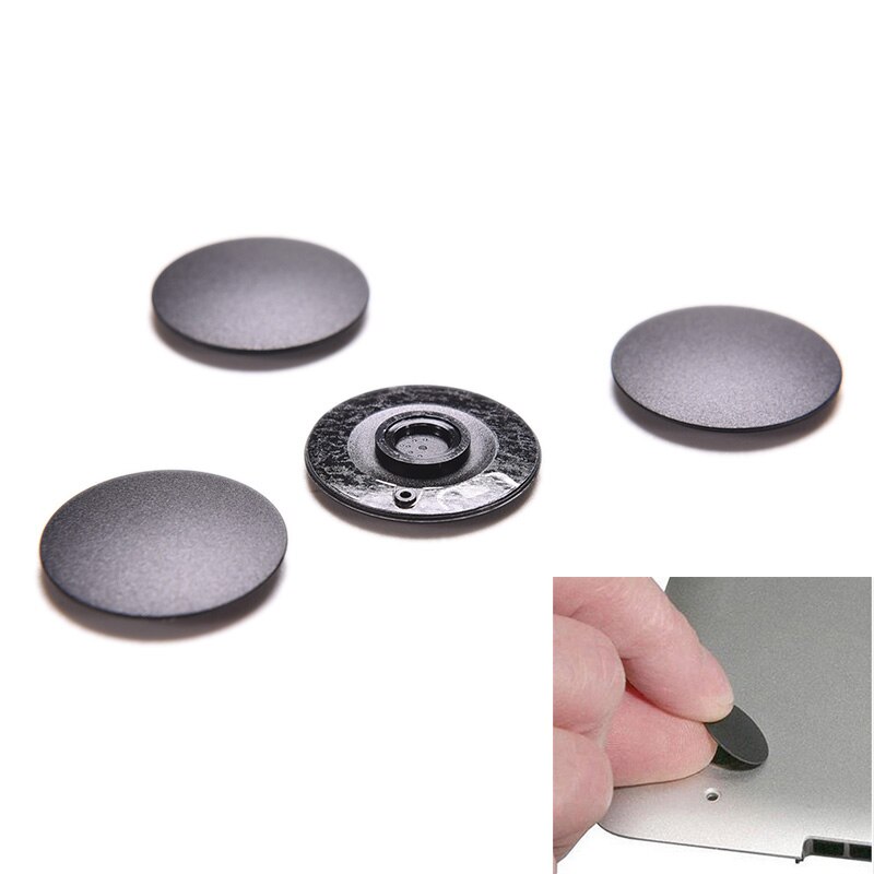4 stk gummifot føtter pad unibody bunnveske til apple macbook pro 13 " 15 " 17 "