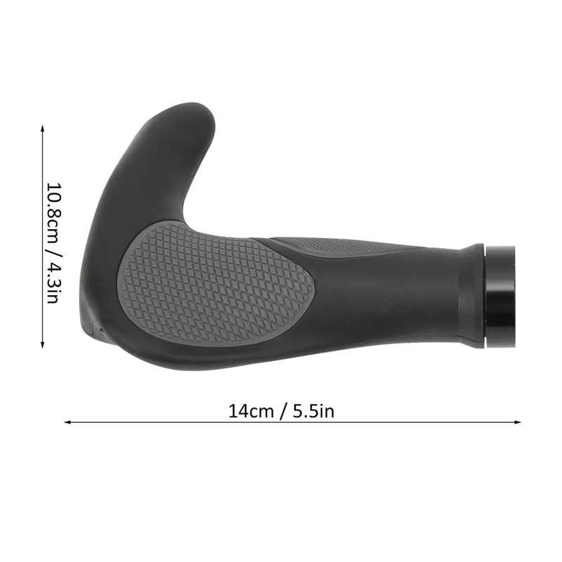 Poignées de guidon de vélo vtt, repose-main, 22.2mm, en corne de bœuf, verrouillage bilatéral