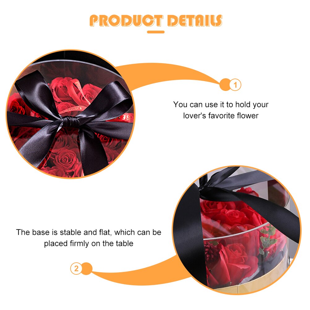 Preserved Flower Box Flower Box Bouquet Packaging Box with Window