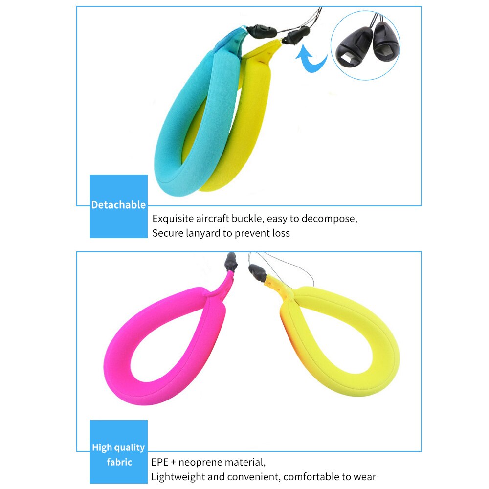Portable Waterproof Diving Floating Foam Wrist Armband Arm Strap Swimming Pool Floating Tools for your Camera/Key/Cellphone