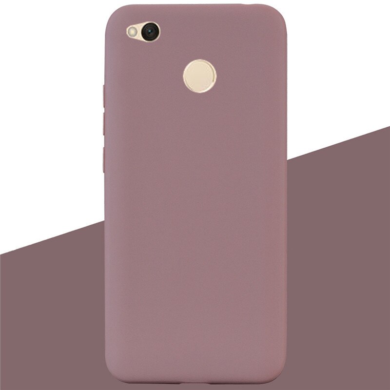 Case For Xiaomi Redmi 4x Case Silicone Soft TPU Ultra Thin Slim Shockproof Case For Xiaomi Redmi 4X On For Redmi 4x Silicon Case: 17 Coffee