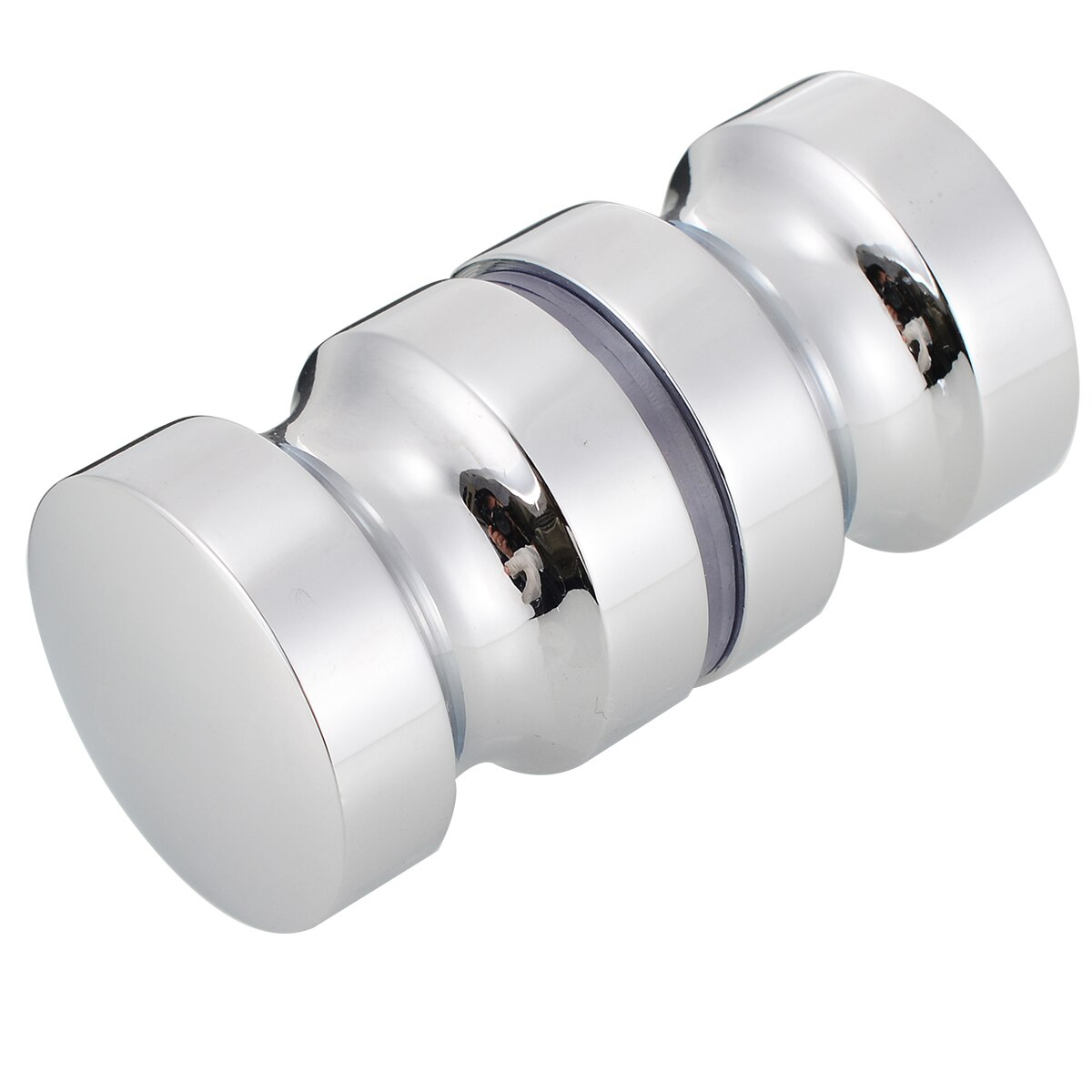 Aluminiumslegering dørhåndtag enkeltrillehåndtag dørbeslag låse glasdør badeværelse brusebadhåndtag med knap