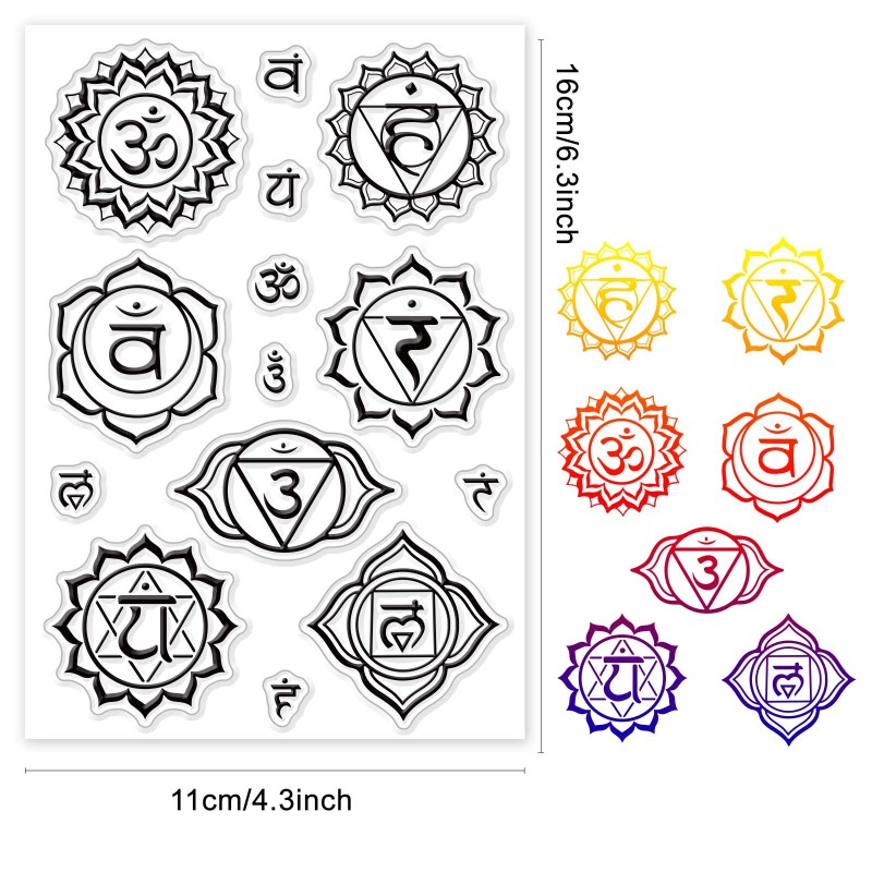 1 ark genomskinlig stämpel, anteckningsblocksstämpel, silikonstämpelset, 5 st silikonmallar för anteckningsblock och 12 st markörer för anteckningsblocks-gör-det-själv