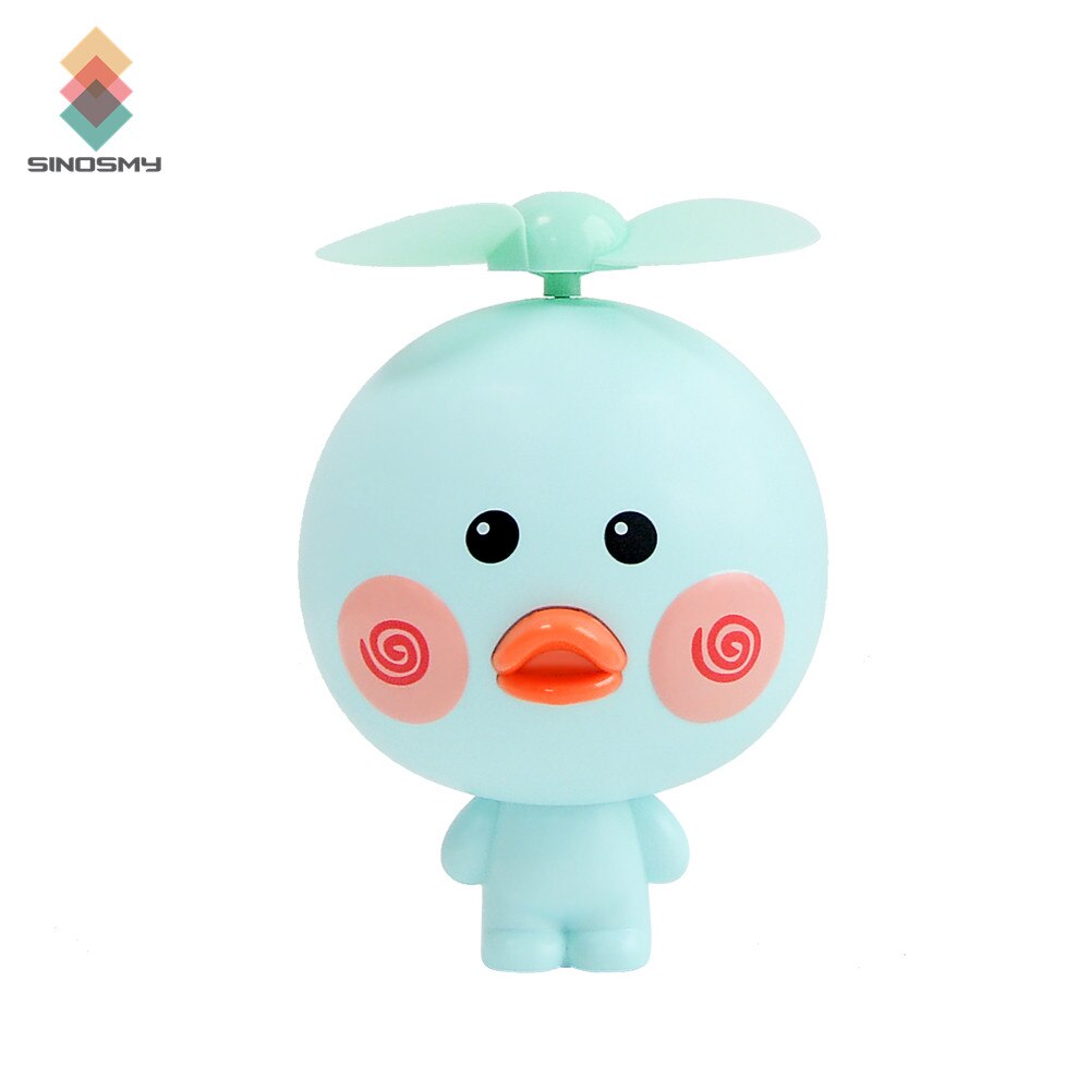 Box fan portable rechargeable mini electric battery powered USB handy fan: Blue