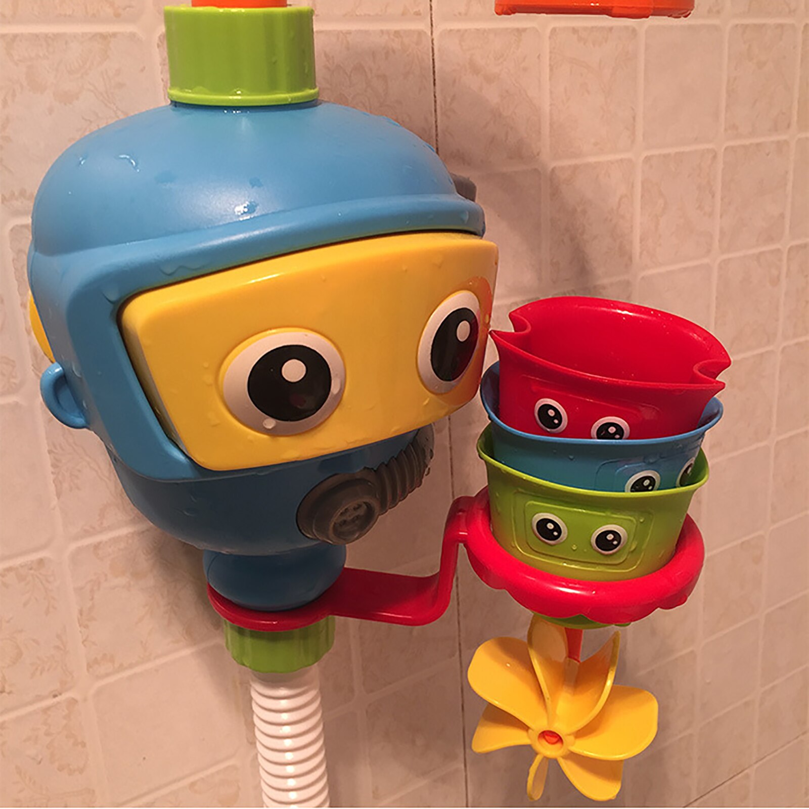 Juguete de baño con ventosa para bebés, accesorio de ducha educativo, rociador, diversión