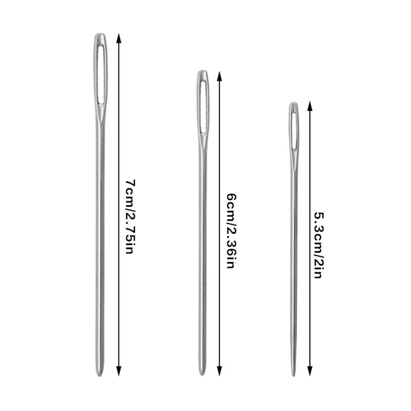 Hand Sewing Tool Set Leather Sewing Kit Thimble Needles Awl Thread Stitching Tools Assorted Set