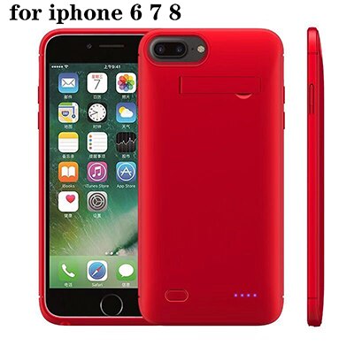 10000mah Power bank case For iPhone 6 6s 7 plus case Battery Charger Case For iPhone X XS XR 11 Pro Power Bank Charging Case: Red 6 6S 7 8