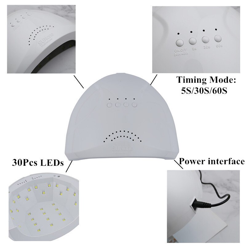 Lampen Voor Nagels UV Nagel Droger Lamp UV LED 24/W48W SUNONE Manicure UV Lamp Voor Manicure Gel Drogen voor Nail Gel Polish Curing