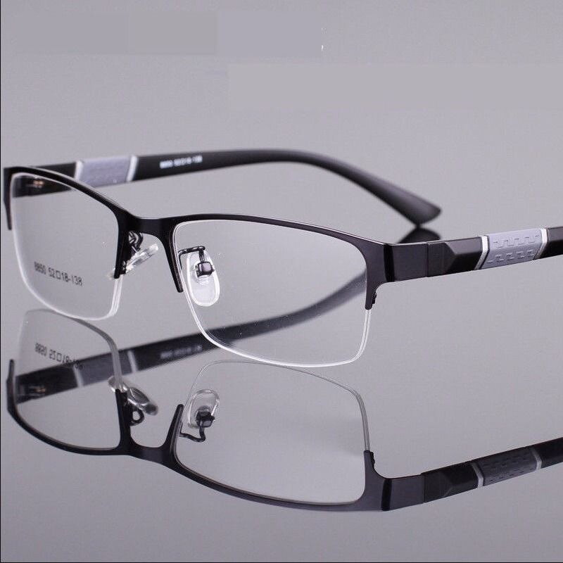 Outdoor Intelligent Photochromic Myopia Glasses Men Women Anti-Blue Ray Anti-fatigue Computer Myopia Eyeglasses Half-Frame 2.5
