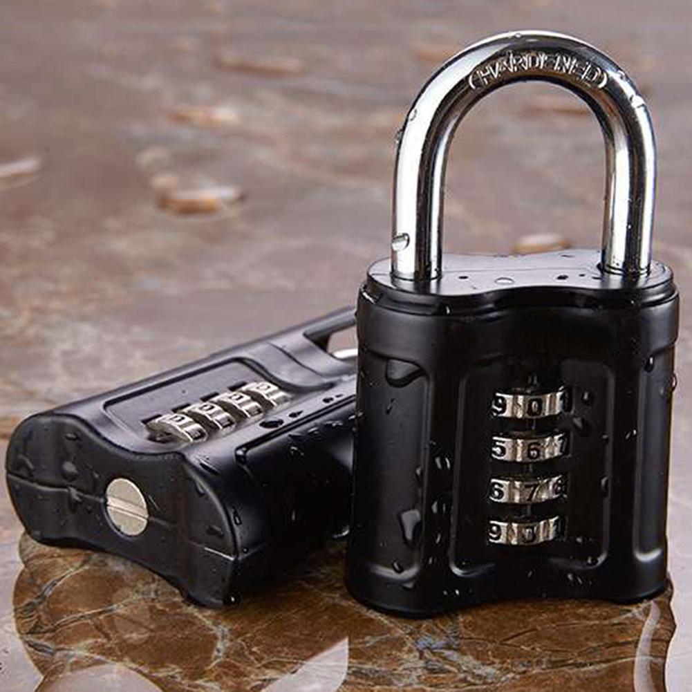 Tamper-proof Waterproof Four-digit Password Combination Code Lock Door Padlock