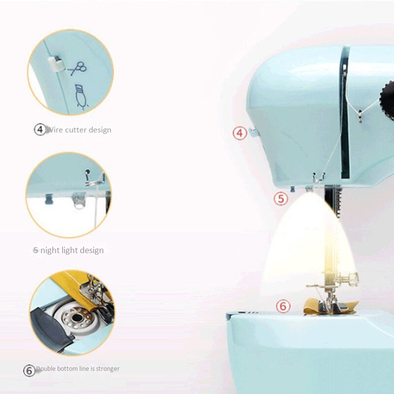 Household Multi-Function Sewing Machine Electric Micro-Sewing Machine Mini Sewing Machine US Plug