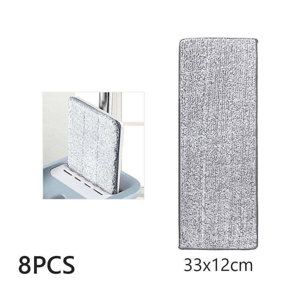 Floor Mop Set Automatic Mop Flat Buckets Avoid Hand Washing Set With Microfiber Pads Wash Cleaning System Floor Squeeze Magic: 006