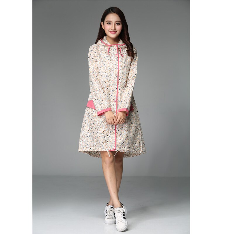 Gabardina Impermeable largo para mujer, Impermeable, para la lluvia, con sombrero, Impermeable, capa para la lluvia para mujer