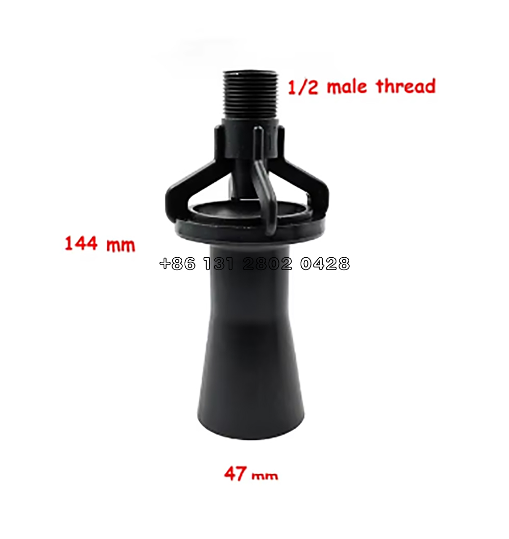 Ugello di miscelazione del serbatoio Venturi da 1/4,3/8,1/2,1.2,1,5 PP, eduttore di miscelazione del fluido, ugello dell'eduttore del fluido di miscelazione, ugello Venturi del getto d'acqua: Borgogna