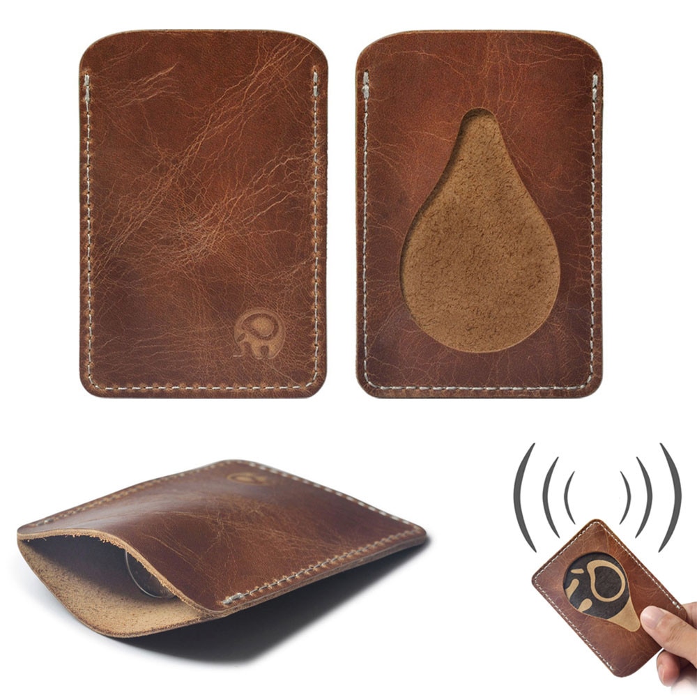 Card Holder Slim Credit Card ID Card Holder Case Bag Holder ID Case Purse Bag Brown Pouch Kartenpaket