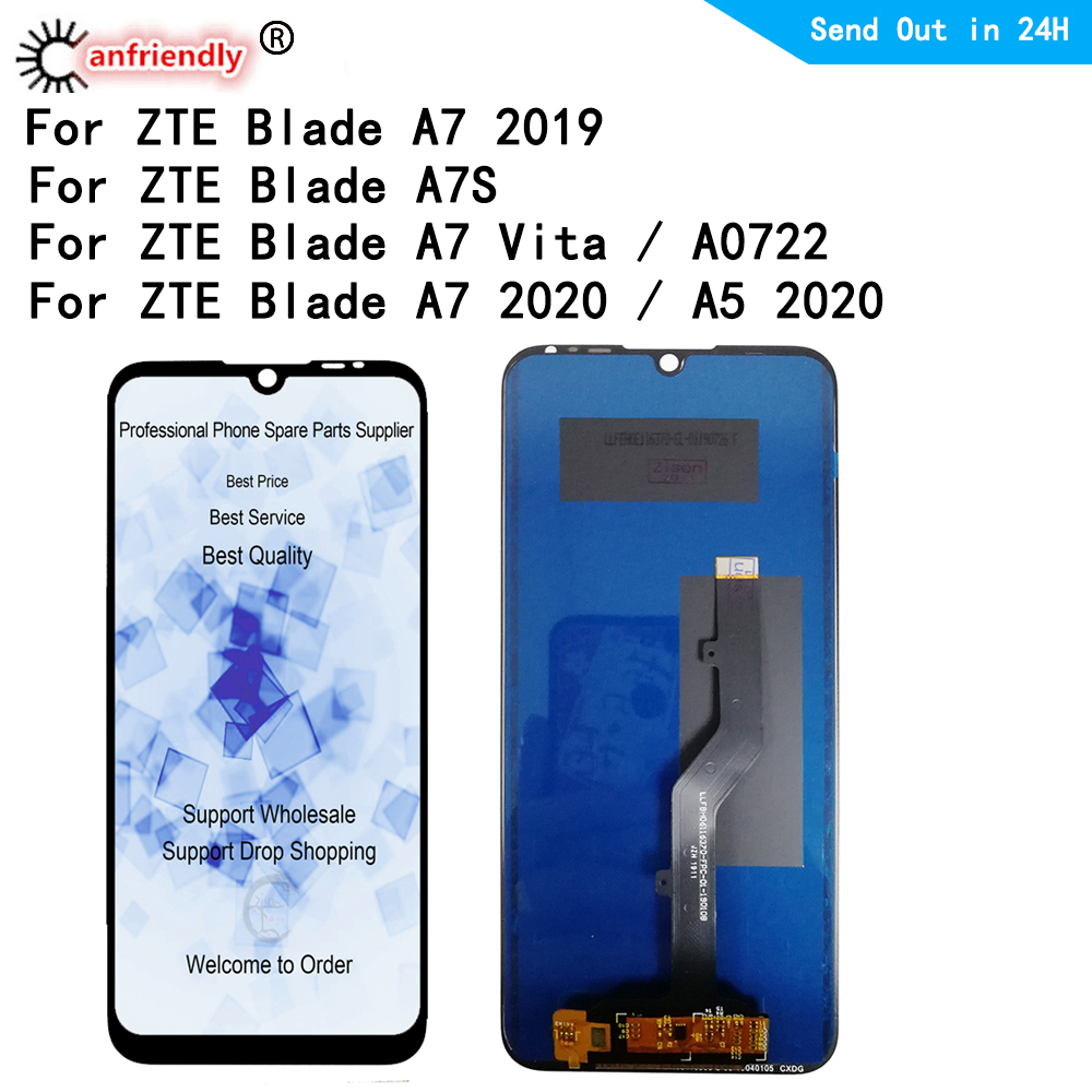 Zte blade  a7 vita  a7s a5 p963 f 02 a0722 lcd-näyttö+kosketuspaneelinäyttö digitoijamoduulin kokoonpano näytön korjaus