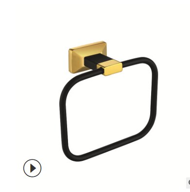 Czarne złoto produkty łazienkowe zestaw akcesoriów naścienny wieszak na ręczniki Toliet uchwyt na papier nowoczesny luksusowy zestaw sprzętu łazienkowego AR80: towel ring