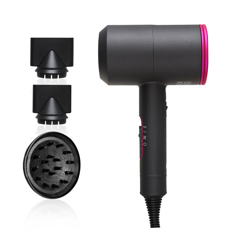 Föhn Professionele Elektrische Föhn Sterke Power Föhn /Cold Air Kappers Blow Haar Drogen Tool: Black / Au