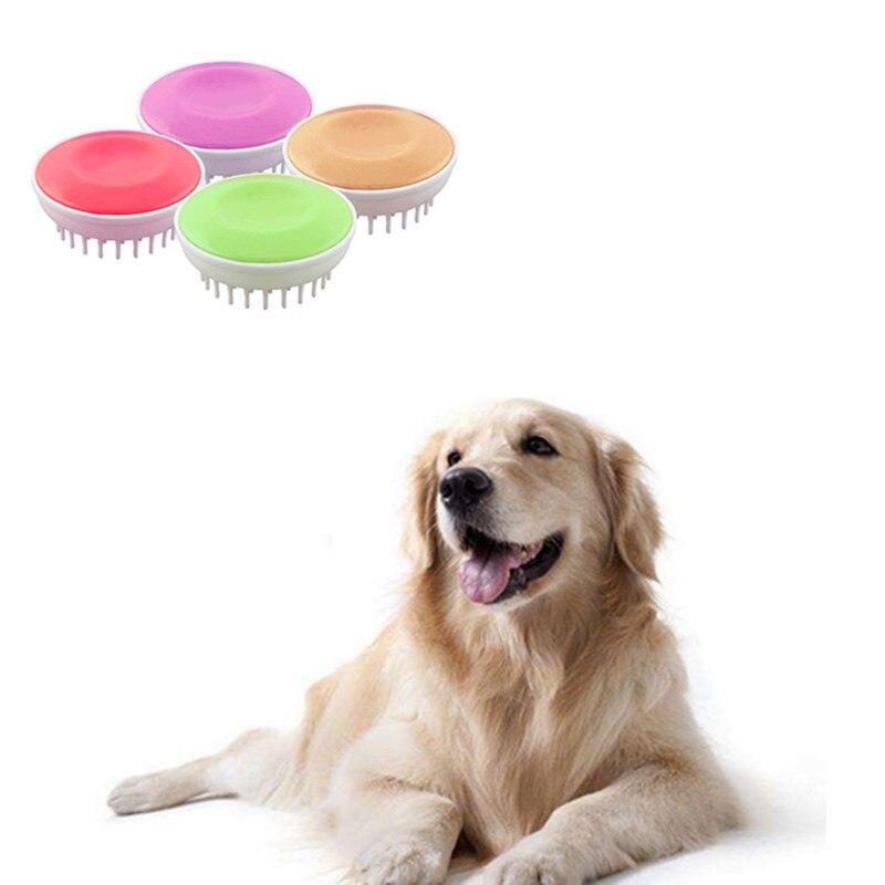 Katt hund husdjur badborste kvalificerad kam gummihandske hår pälsvård massage massage husdjur dusch hund borste slumpmässig färg