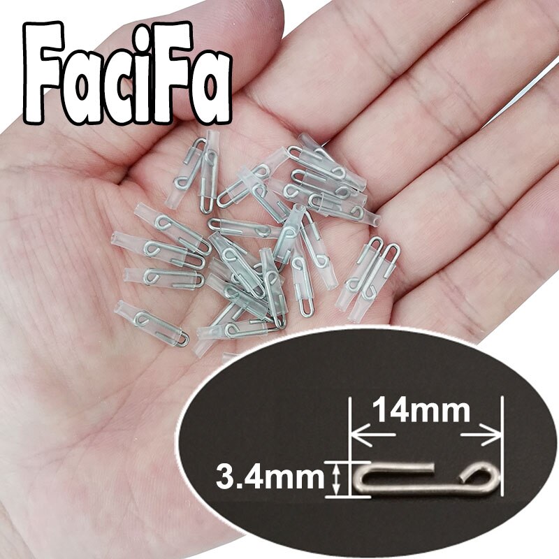 100 peças enganche rapido rápido pesca snaps enchufe rapido segurança chumbo snap paxipa pesca conector gancho rápido: transparent 14mm