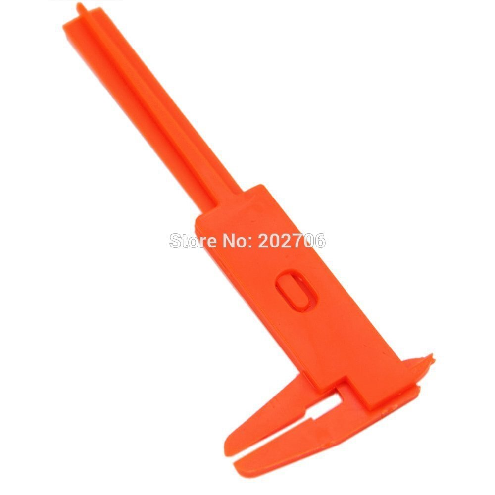 0-80Mm Plastic Schuifmaat Plastic Schuifmaat Meetinstrumenten Voor School, 50 Stks/partij