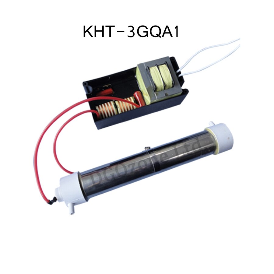 220v 3g/ h glasrör ozongeneratorer för luft- och vattenrenande kvartsrör ozonier kht -3 gqa 2 dgozone