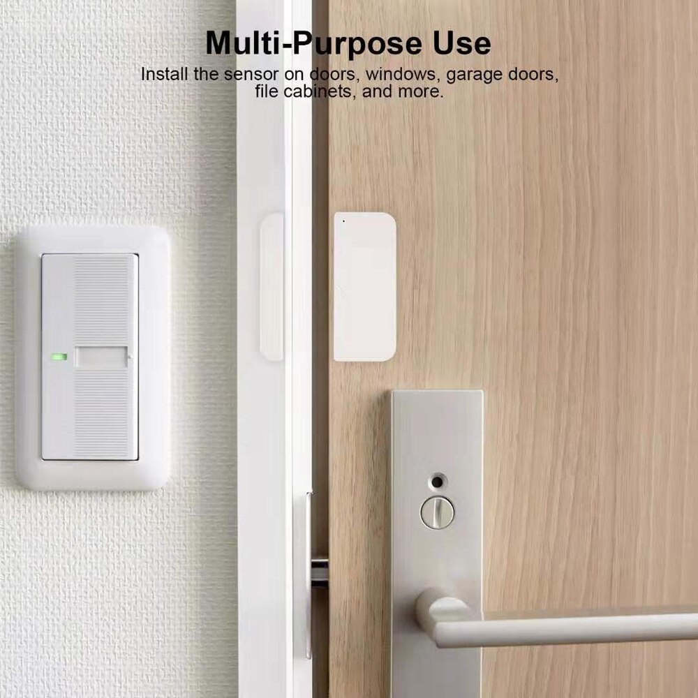 Tuya Wireless Door And Window Sensor Intelligent Linkage Equipment Intelligent Sensor Compatible With Alexa and Google Home