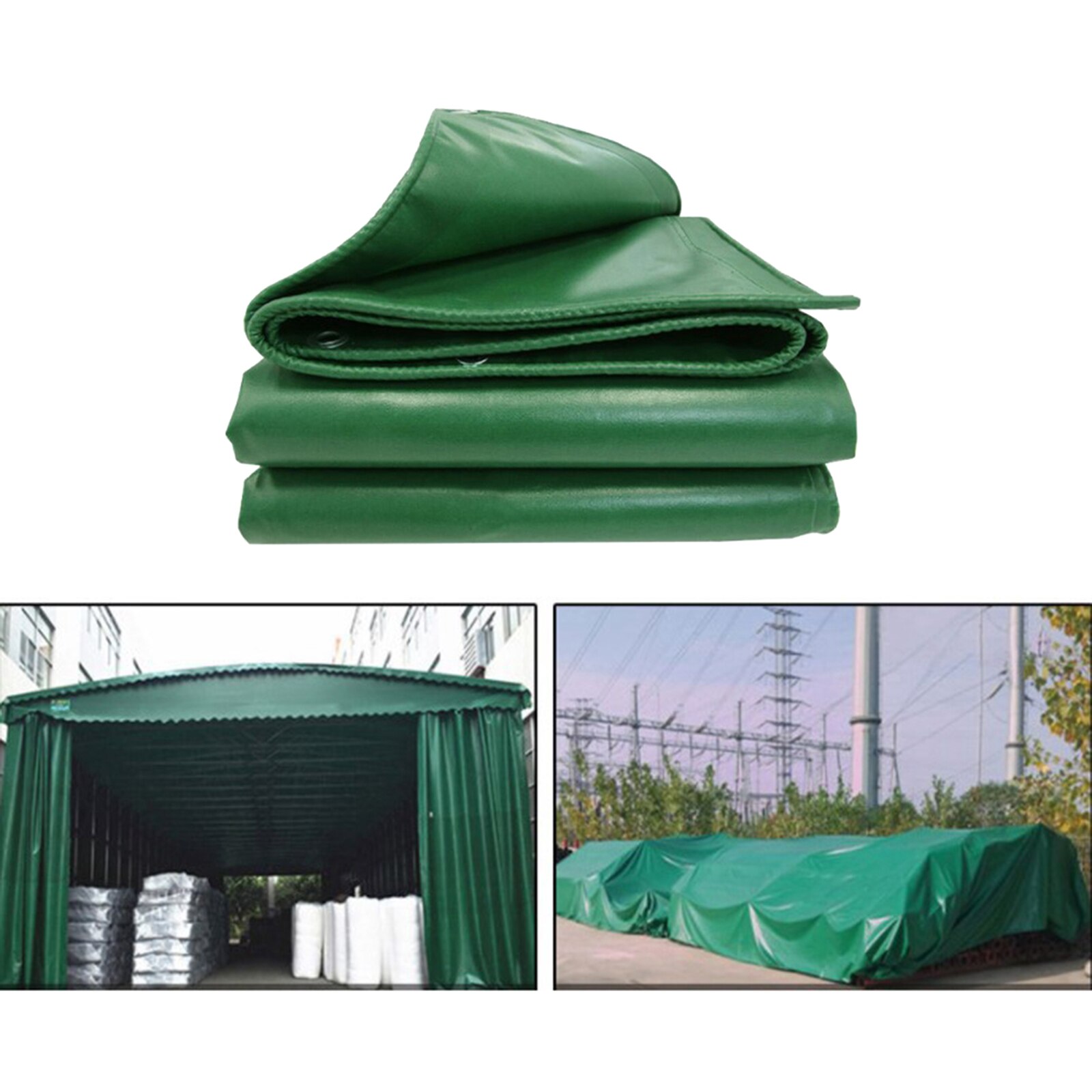 Heavy Duty Poly Tarp Waterproof Tarpaulin Canopy Tarp Camping Tent Shelter Reinforced Boat Car Covers for Outdoors