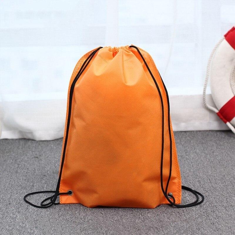 Nuovo sacchetto della spesa riutilizzabile zaino borse in tessuto Non tessuto borsa Shopping String per alimenti/regali/scarpe/articoli vari
