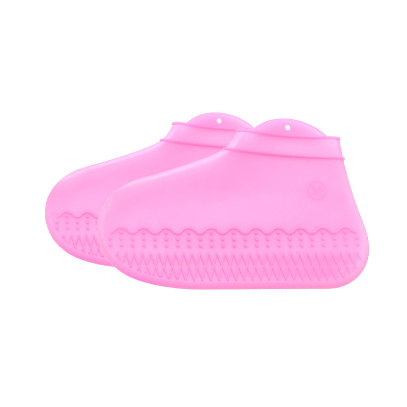 Reusable Rain Shoe Covers Latex Waterproof Rain Shoes Covers Slip-resistant Rubber Rain Boot Overshoes S/M/L Shoes Accessories
