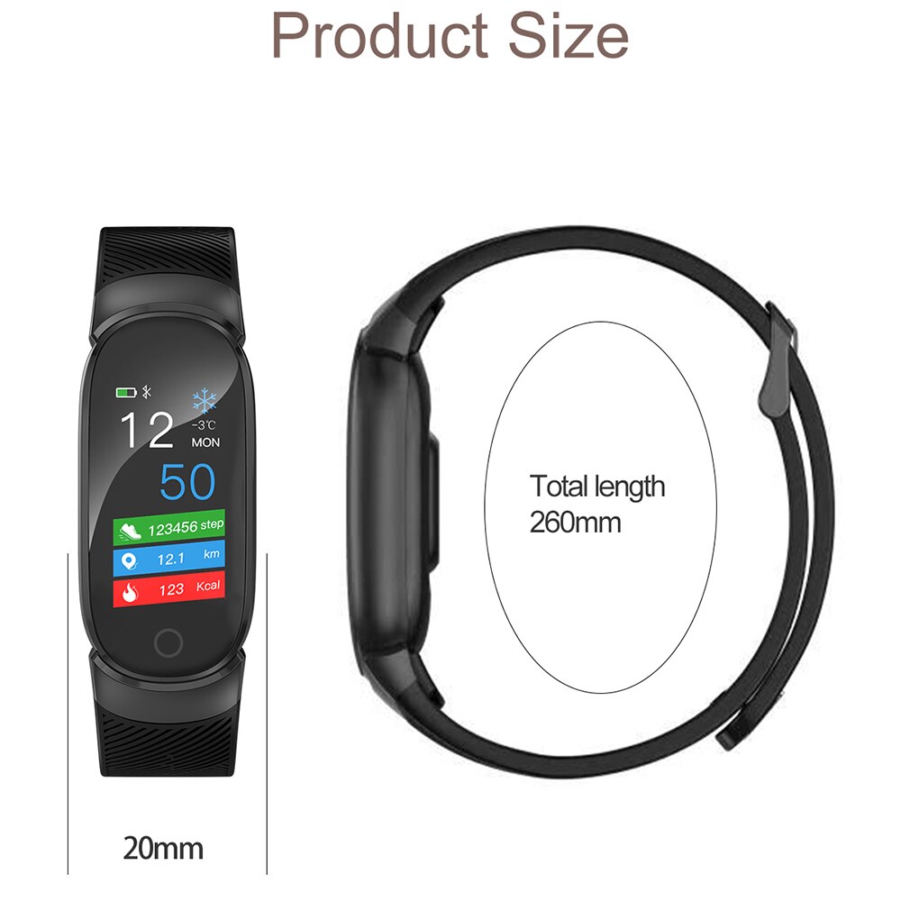 Qw16 vandtæt smart armbånd smart band  ip67 hjertefrekvens fitness tracker blodtryk smart ur