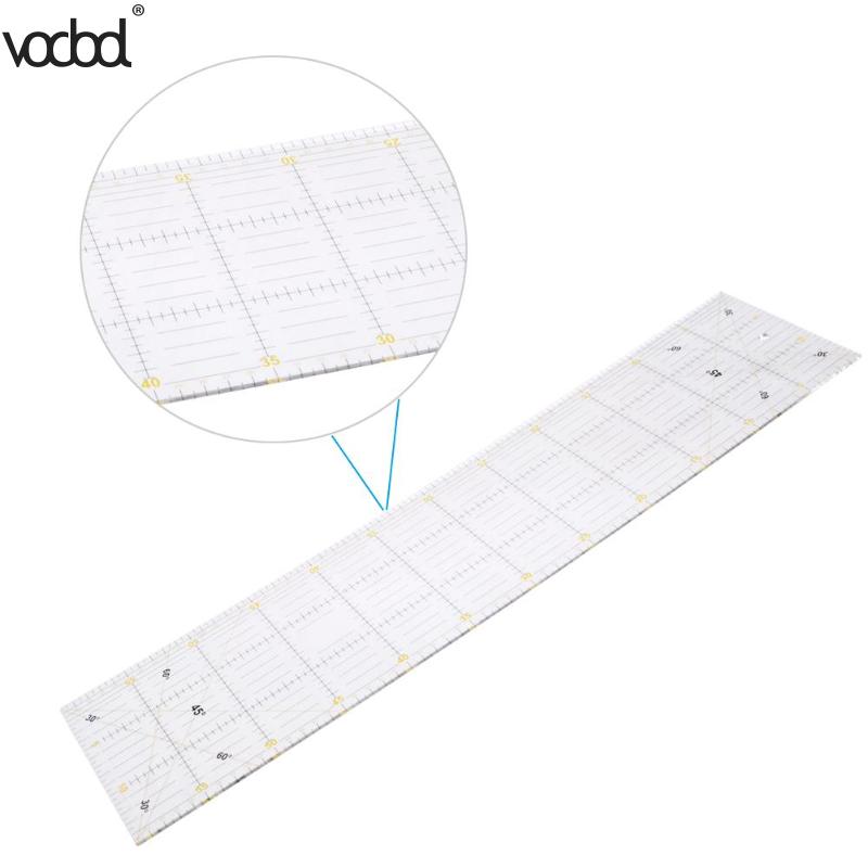 VODOOL 60*15 cm Patchwork Ruler Sewing Ruler Feet Tailor Rule Yardstick Cloth Cut Student DIY Hand Footage International General