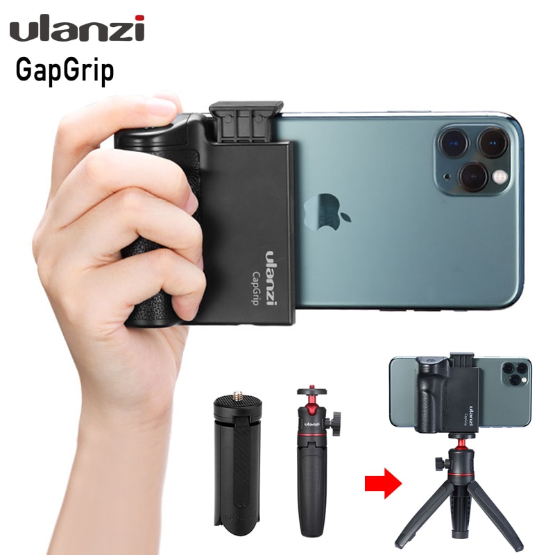 Ulanzi Capgrip Draadloze Bluetooth Smartphone 1/4 Schroef Selfie Booster Handgreep Telefoon Stablizer Adapter Houder Statief Mount