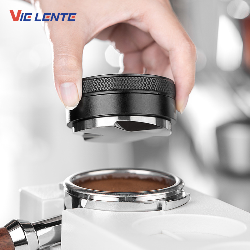 Prensa de café de 51/53/58mm, 3 pendientees en ángulo, distribuidor de café de palma, herramienta de distribución de Espresso, accesorios de café