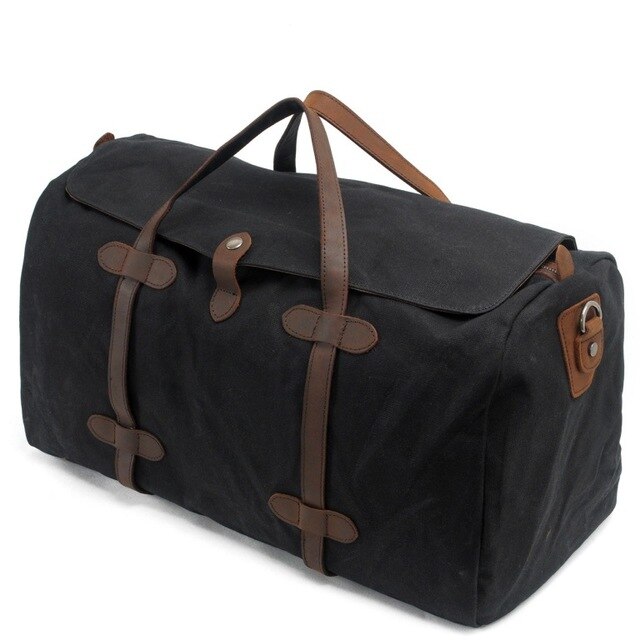 Uomini sacchetto Dei Bagagli di Viaggio Degli Uomini Del Progettista Duffle bag Per Il Tempo Libero Borsa Da Viaggio Impermeabile Bagaglio In Viaggio D&#39;affari di Grande Capacità Sacchetti di Tela: black
