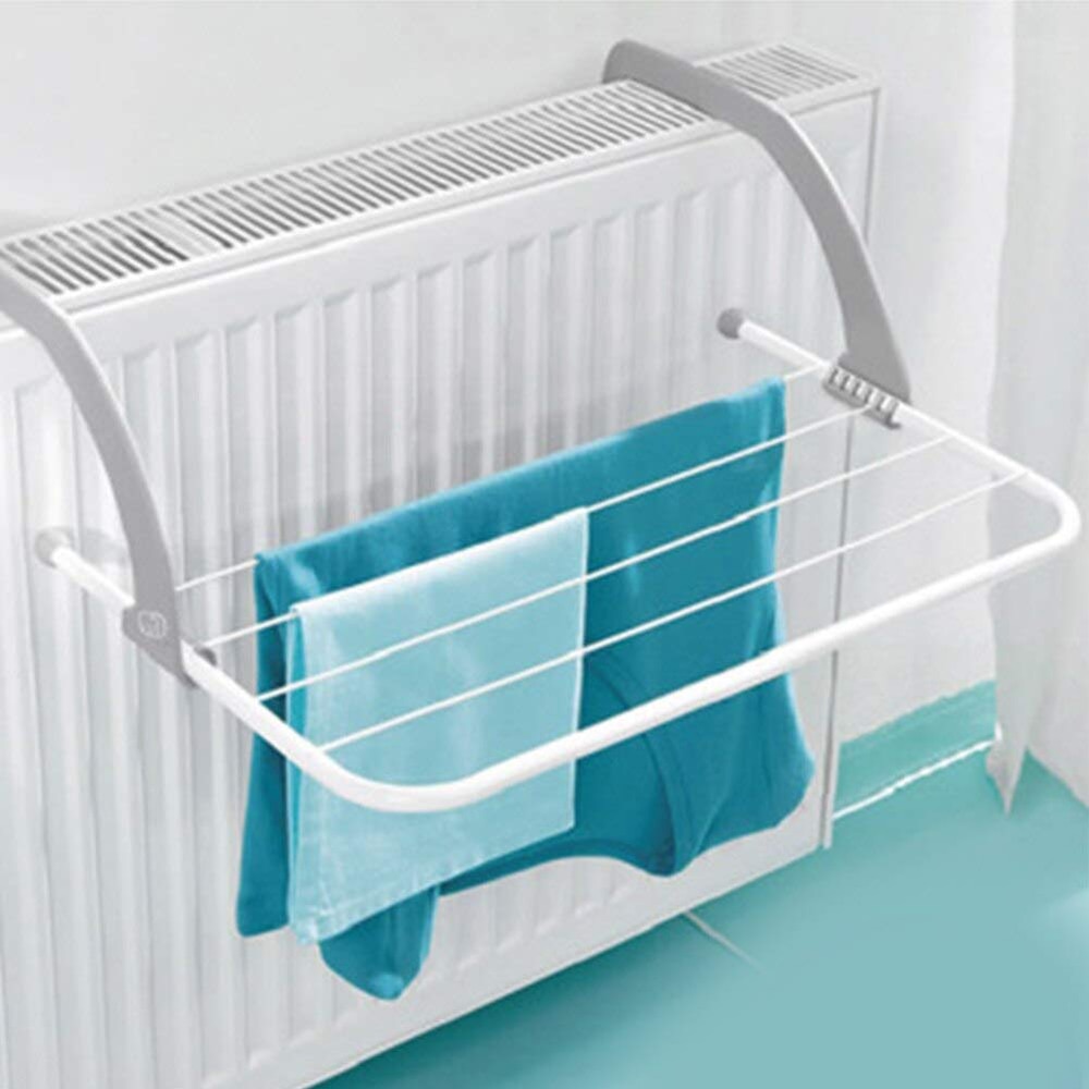 Kreative Funktionale Bad Towl Racks Magie Heizkörper Handtuch/Kleidung Klapp Pol Ständer Trockner Trocknen Rack 5 Schiene Bar Halter
