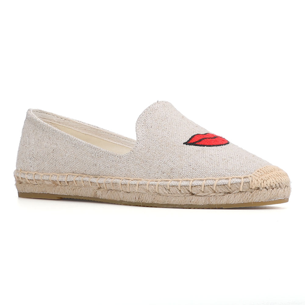 Tienda Soludos Espadrilles femmes chaussures plates précipité Zapatillas Mujer Espadrille pêcheur conduite paille de chanvre