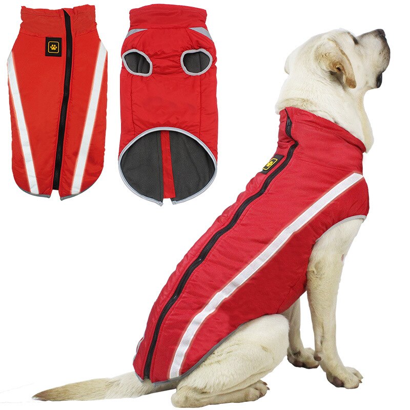 XL-6XL Jas Huisdier Hond Jas Polar Fleece Herfst Winter Warm Reflecterende Huisdier Kleding Kleding Kostuums Kleding Voor Grote Grote Honden