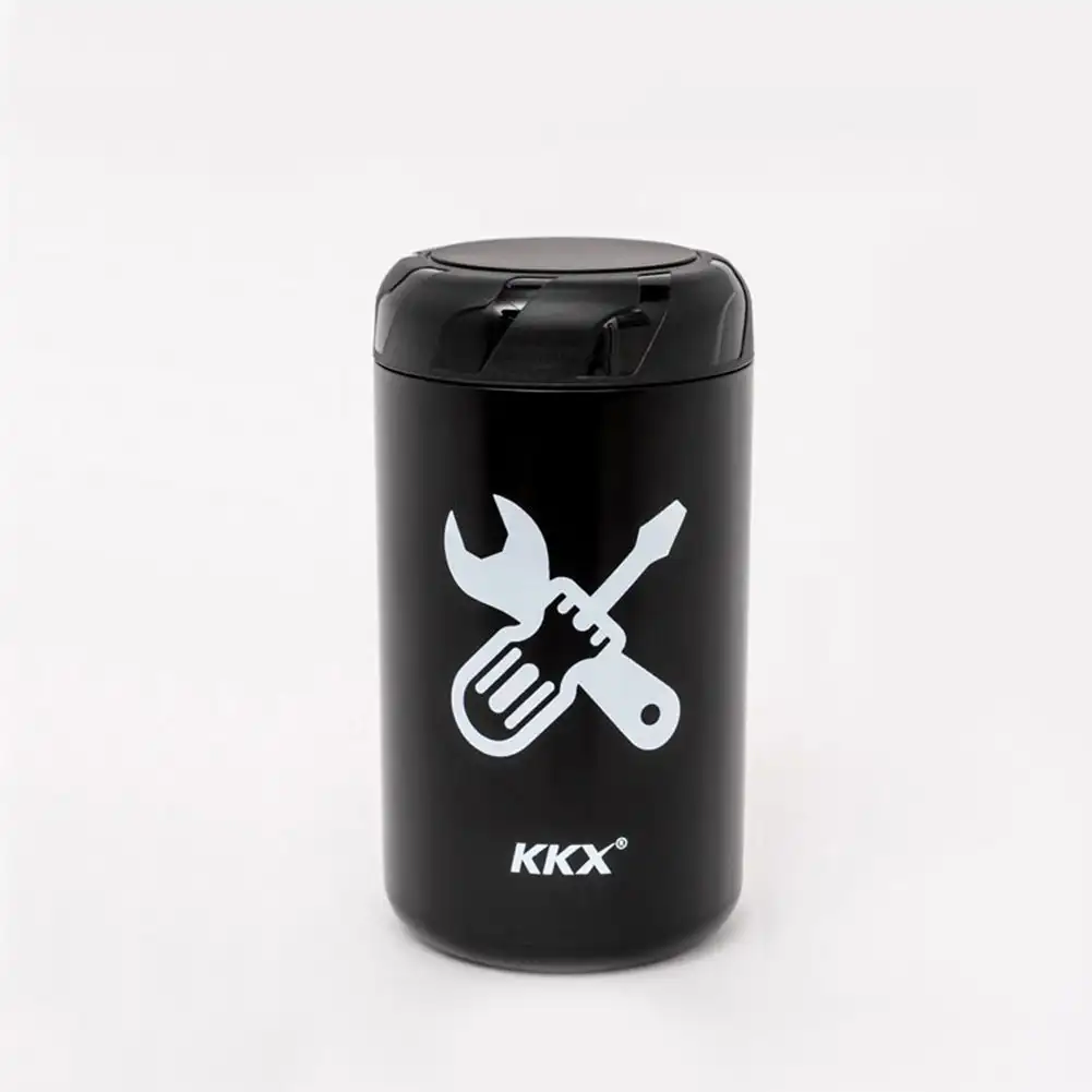 Caja de herramientas para bicicleta, Kit de reparación de cápsulas impermeable, bolsa de almacenamiento para soporte de portabotellas, accesorios para ciclismo de montaña y carretera: Blanco