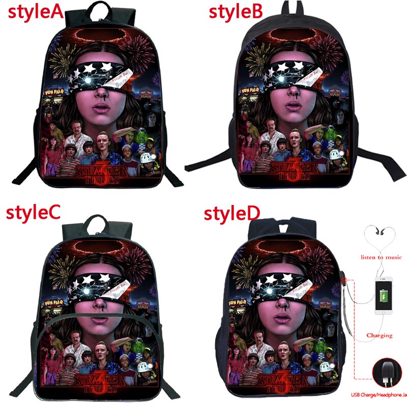 Più cool 4 Stili Straniero Cose Zaino Sacchetto di Scuola Gli Studenti Delle Ragazze Dei Ragazzi Bookbag Torna a Scuola Zaino Ragazzi Zaino Regalo: 3 / Style C