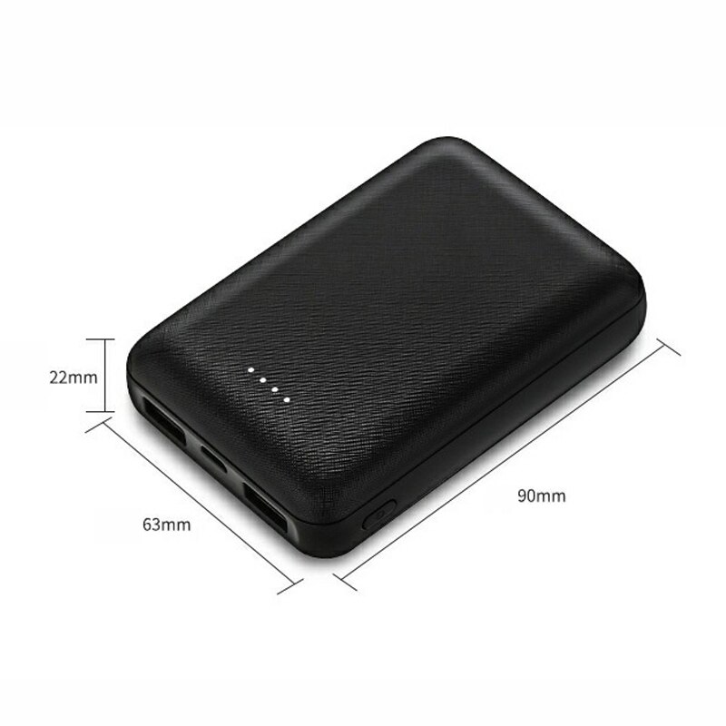 10000 Mah Dual Usb 5V 2A Mini Power Bank 10000 Mah 18650 Batterijen Draagbare Snelle Oplader Voor Xiaomi Bateria externa Powerbank