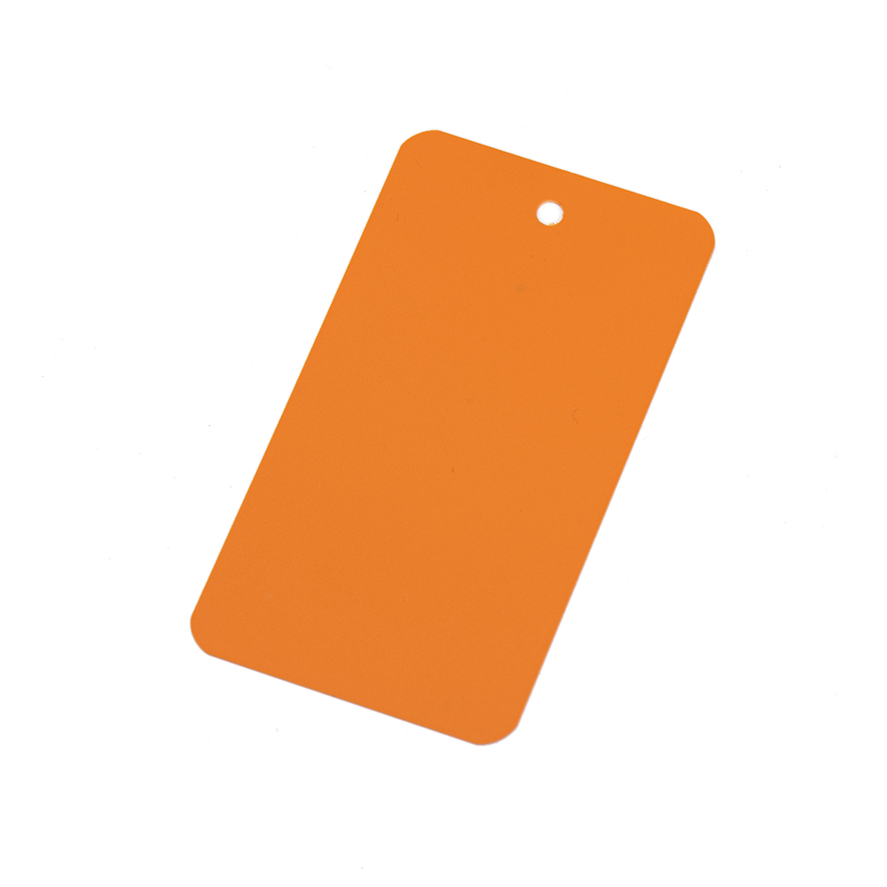 50Pcs 5x9cm Blank Matte PVC Plastic Plastics Waterproofing Hang Tag DIY With Hole Garment Jewelry Label Display Packaging: M / green