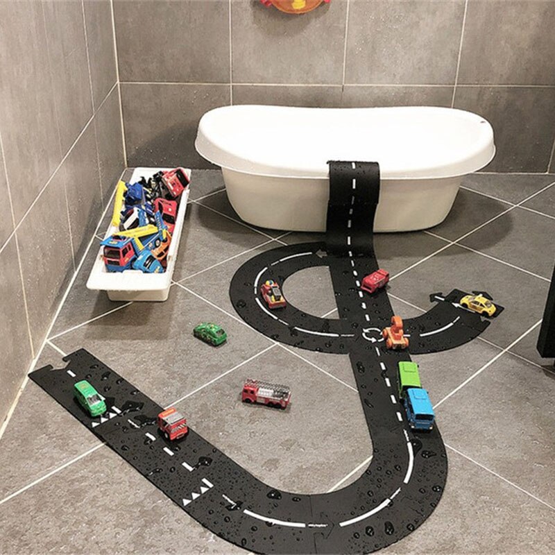 Puzzel Baby Mat DIY City Road Tapijt Voor Game Mat Nordic Baby Speelkleed Tapijt Educatief Speelgoed Auto Spoor Kinderen verjaardag