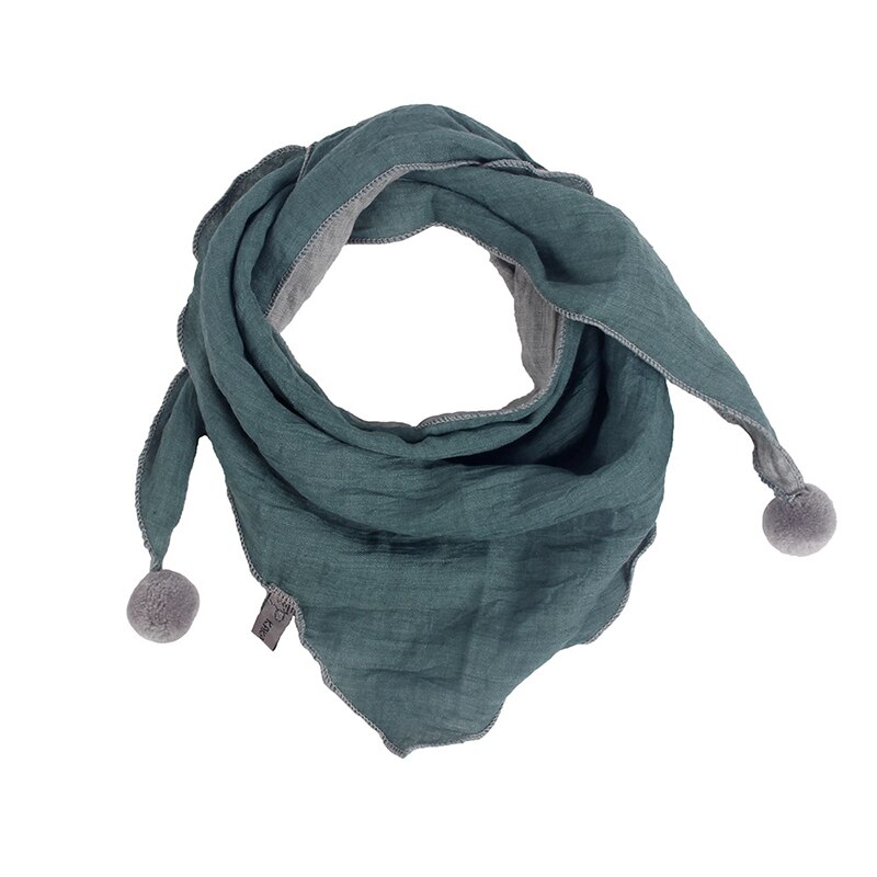 Bufandas triangulares de Color puro para niños, Baberos cálidos para el cuello, chal, cuello suave cálido