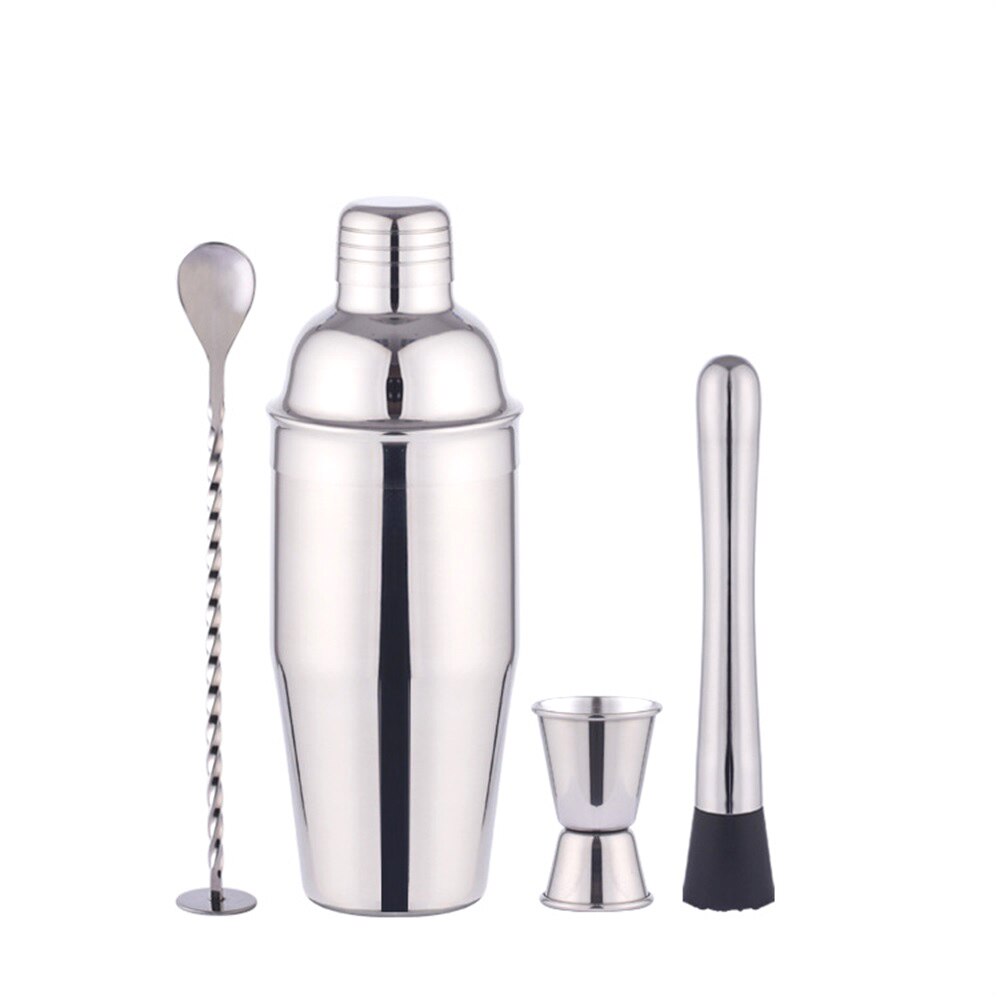Wine Kit Stainless Steel Boston Cocktail Shaker Bar Wine Mixer Set Bartender Whisky Hand Shaker Tool Kit Bar Accessories