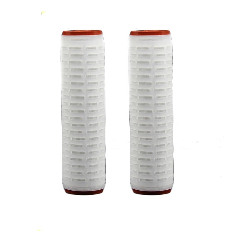 Cartouche de filtre à eau 0.2 microns, pièces de filtre à eau 10 pouces, outil de fabrication de vin, Membrane en coton PP, 2 pièces
